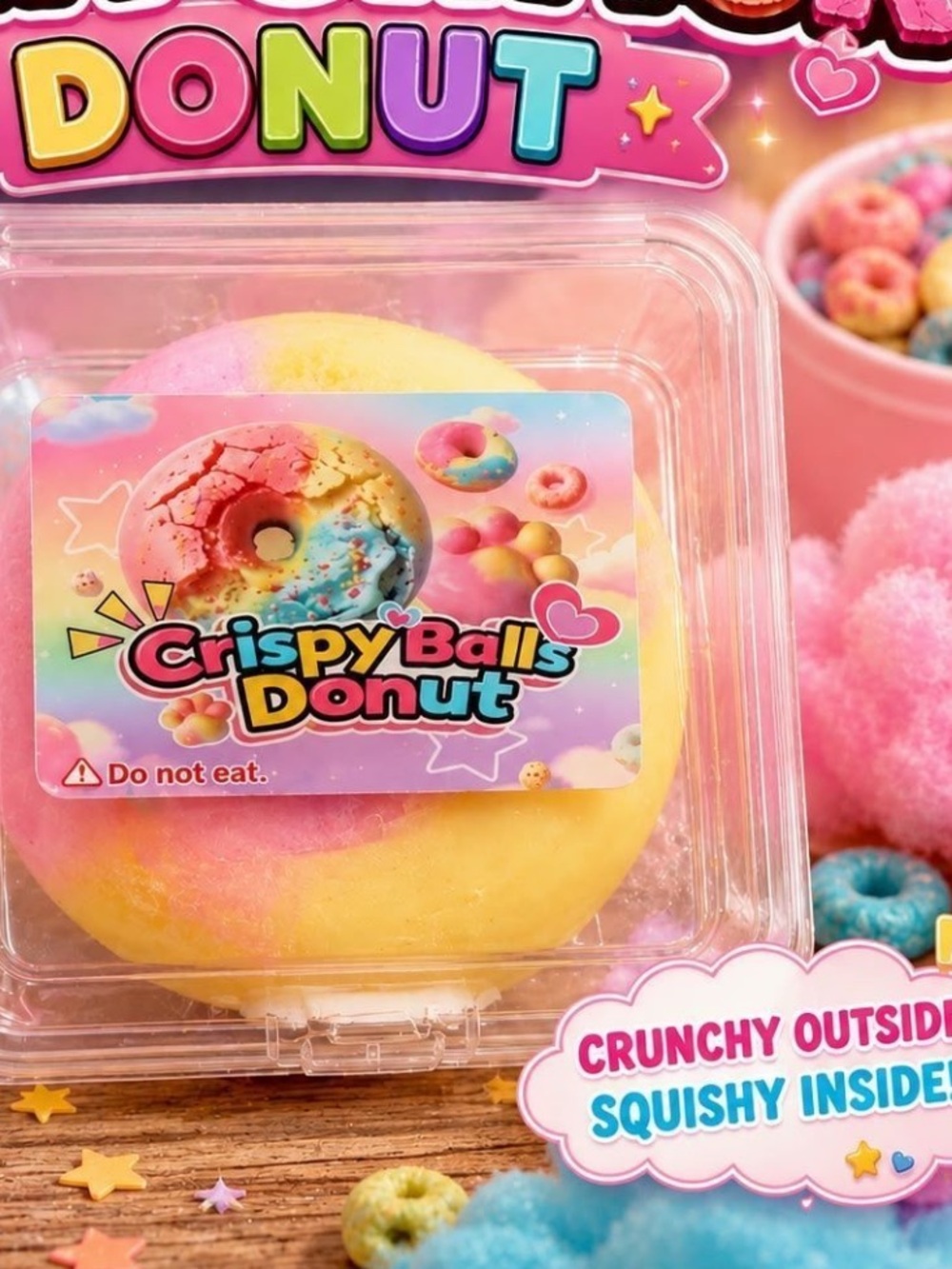 Crunchy squishy donut